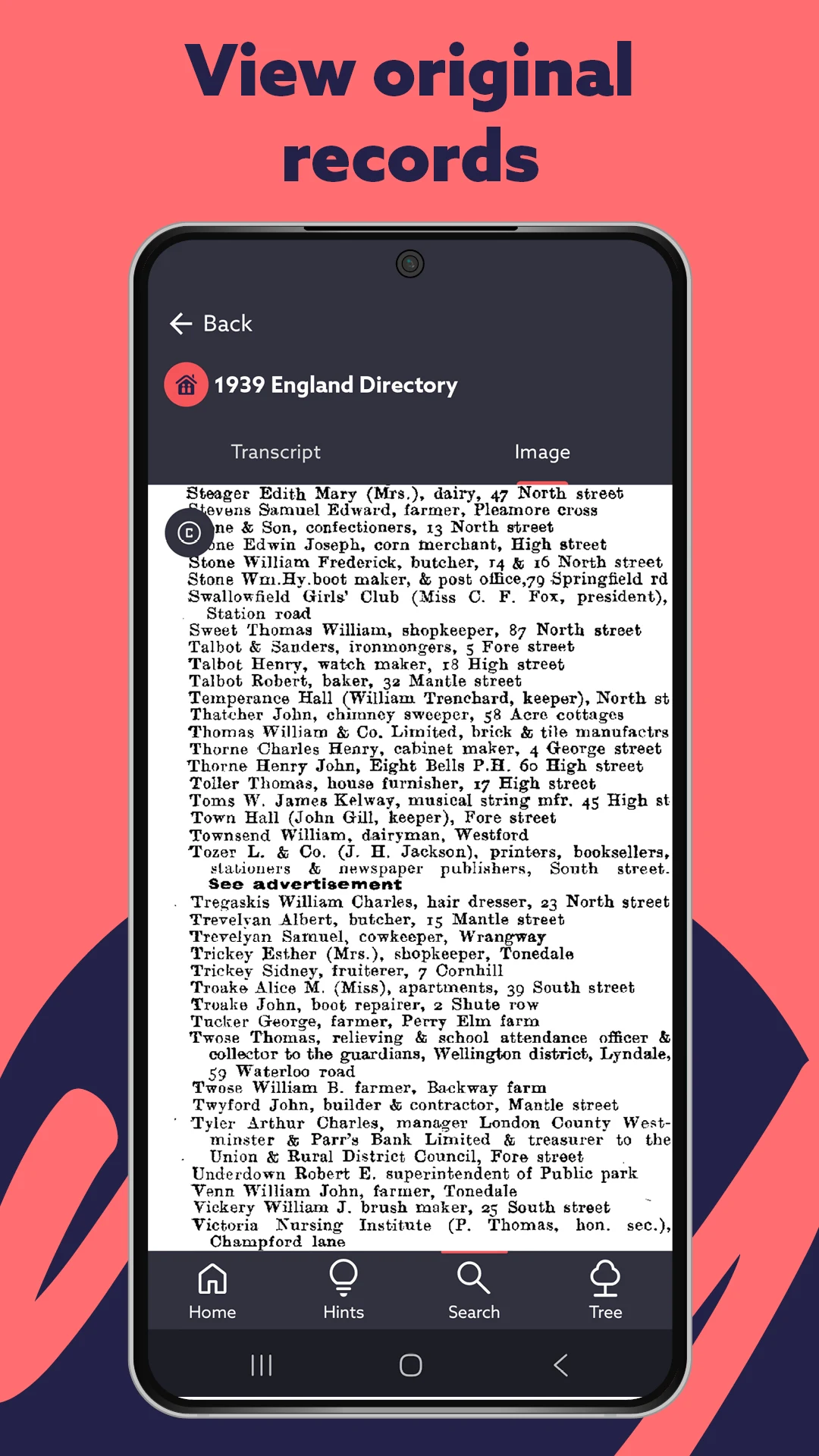 Findmypast screenshot