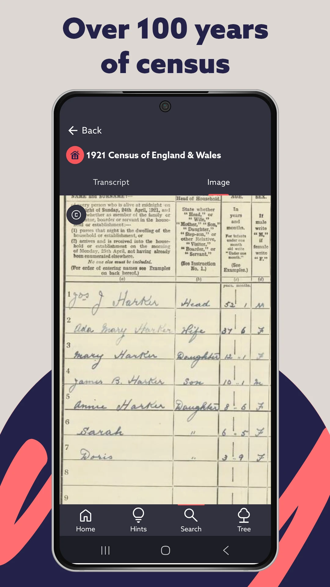 Findmypast screenshot